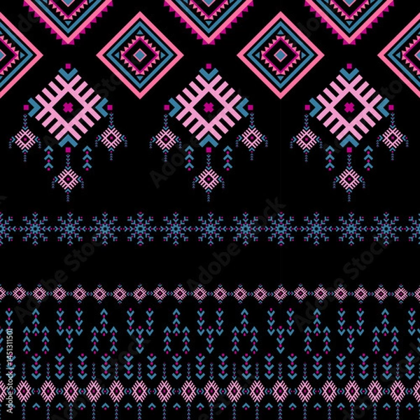 Obraz Oriental geometric ethnic patterns are used for background.