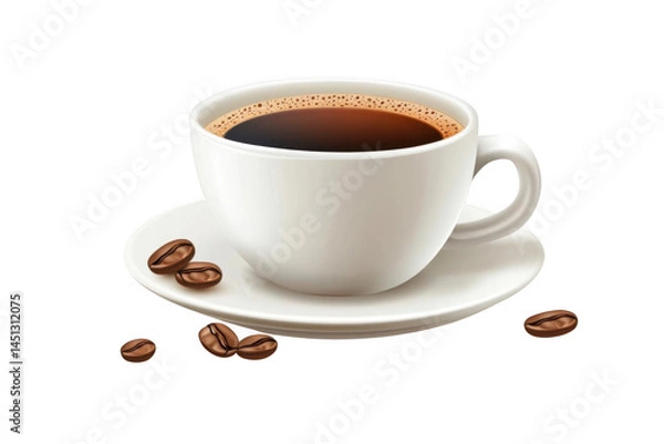 Fototapeta Start The Day with a Fresh cup of Coffee and Aroma