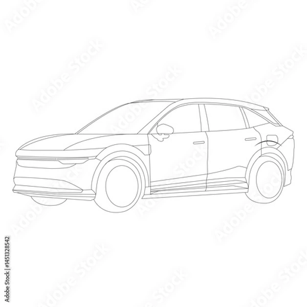 Obraz Electric car SUV