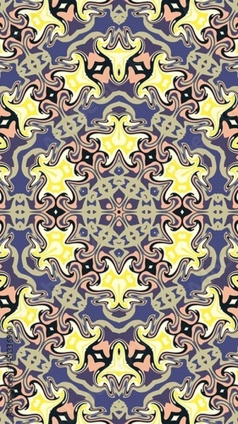 Fototapeta digital art in the form of a kaleidoscope