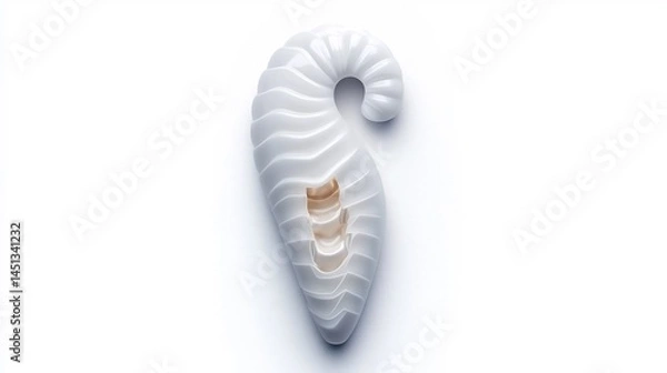 Obraz Abstract sculpted seashell