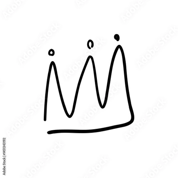 Obraz Hand drawing crown