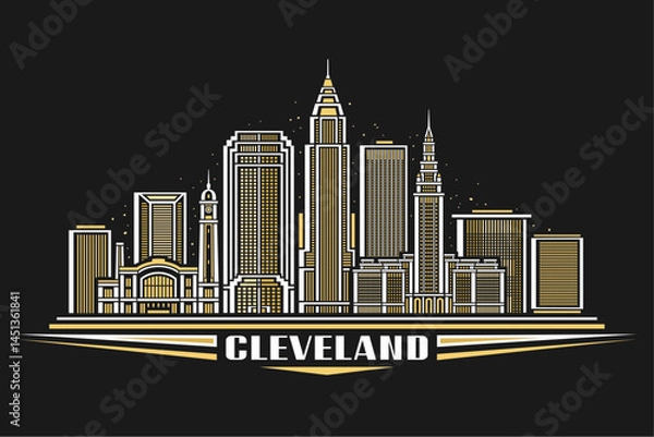 Obraz Vector illustration of Cleveland