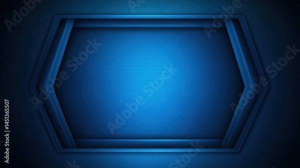 Fototapeta Abstract Blue Background with Geometric Shapes and Subtle Texture