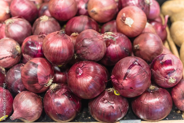 Obraz czerwone cebule