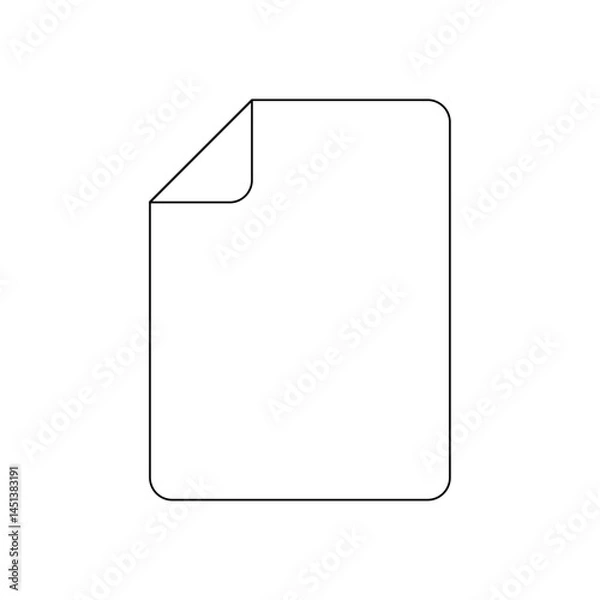 Fototapeta 端の折れた紙　無地
Plain paper with folded edges
