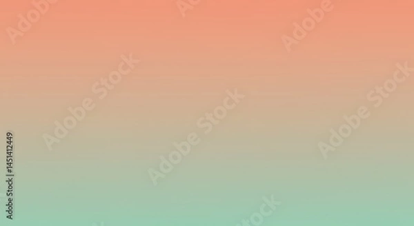 Obraz Coral to Mint: A Gradual Dawn AI Generated