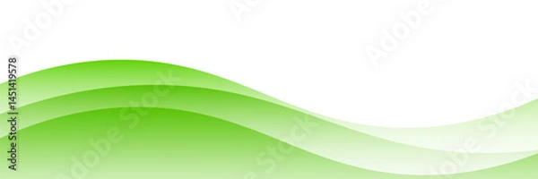 Fototapeta Abstract green banner background. Graphic design banner pattern background template with dynamic curve shapes, vector