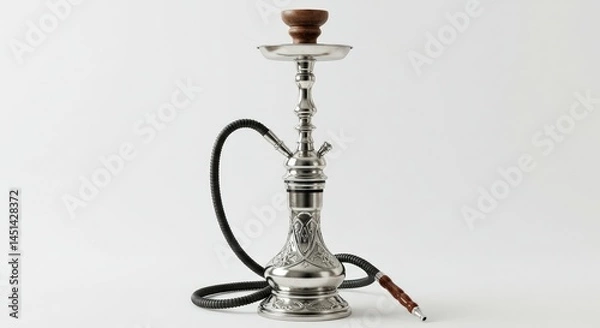 Obraz Ornate Hookah on White Background