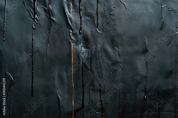 Obraz Dark, textured surface with drips