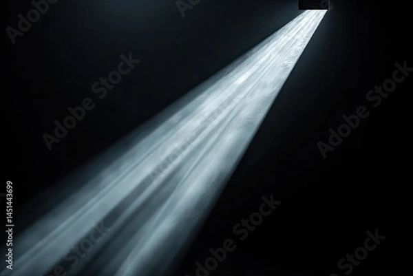 Obraz Light beam in dark space