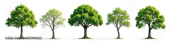 Fototapeta Ancient tree trunk isolated on white background, tree, natural