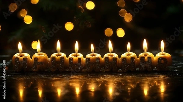 Obraz "Vintage Candle Group on Table"