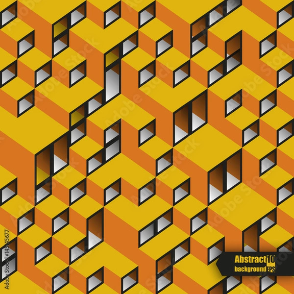 Fototapeta Abstract background with geometric pattern. Eps10 Vector illustration