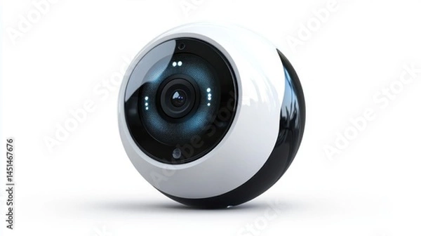 Obraz Futuristic spherical security camera