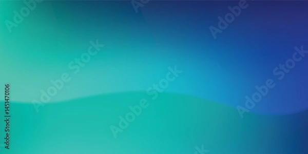 Fototapeta Modern Blue-green gradient studio room  abstract background pattern walls and floor reflect neon lights  dark tones and feel simple