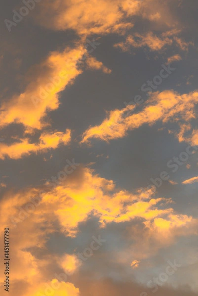 Fototapeta Clouds at Sunset with Dramatic Colors
