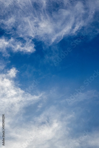 Fototapeta Clear Blue Sky with Clouds