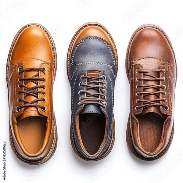 Obraz pair of shoes white background 