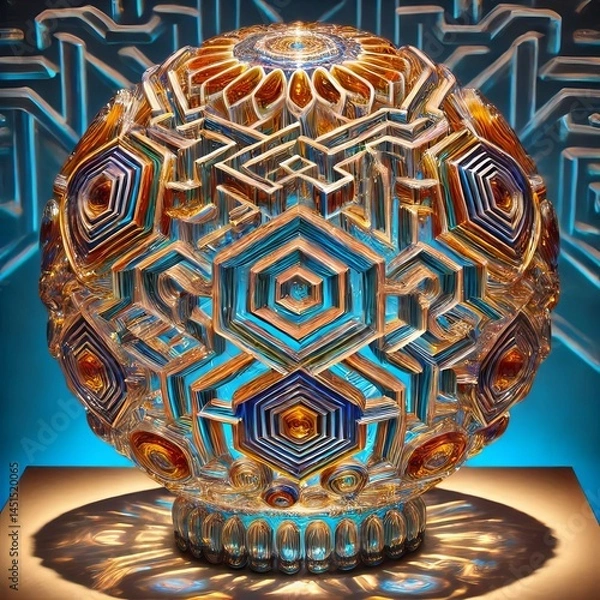 Obraz Topaz maze with complex shadows