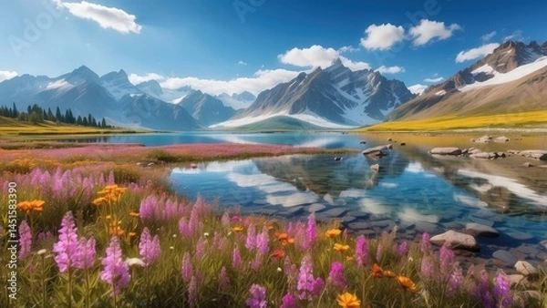 Fototapeta "Blossoming Spring Flowers"