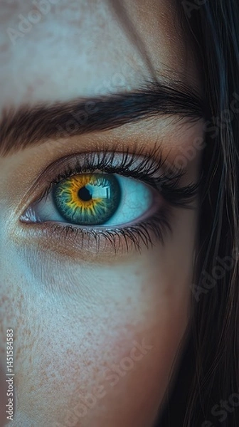 Obraz Close-up of a woman's eye.  Intriguing, vibrant colors