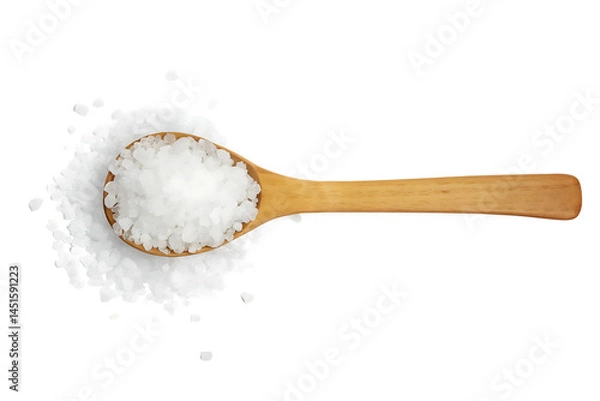 Obraz white salt isolated on white background PNG