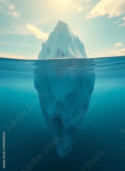 Fototapeta Sublime Ocean Depth - Iceberg Perspective
