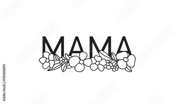 Fototapeta Floral Mama Vector