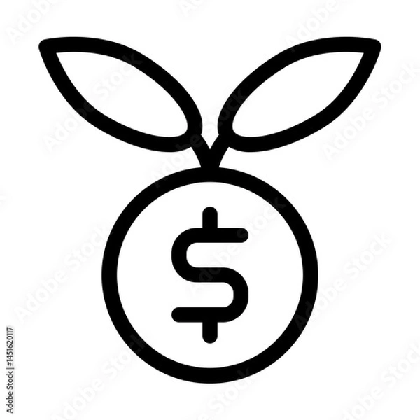 Fototapeta Corporate Business. Business Growth vector icon illustration