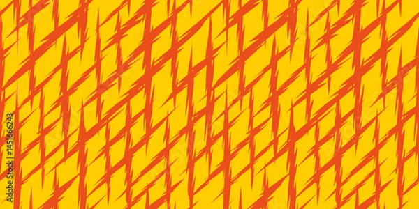 Fototapeta Abstract claw scratches texture pattern in summer colors. Design for fabric, textile, covers, gift wrap, wallpaper, and background.