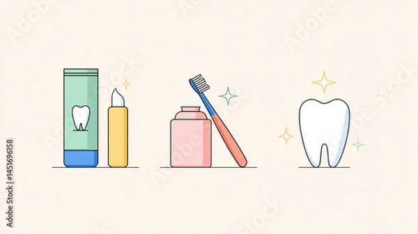 Obraz toothpaste, toothbrush, molar, tooth, dentist