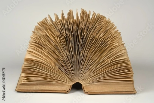 Fototapeta Open book, pages fanned wide