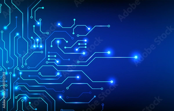 Obraz Circuit board background. featuring futuristic electronic technology cyber network concept.