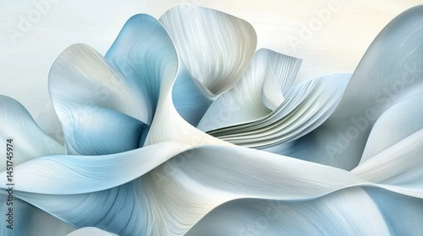 Obraz Modern abstract background with pastel gray-blue palette and noise grain effect