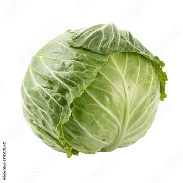 Fototapeta Cabbage isolated on a transparent background