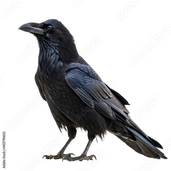 Fototapeta Crow isolated on a transparent background