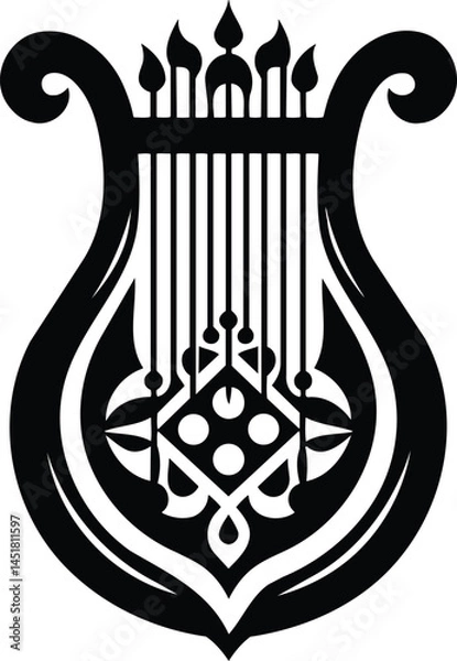 Obraz Egyptian Reed Pipe Symbol