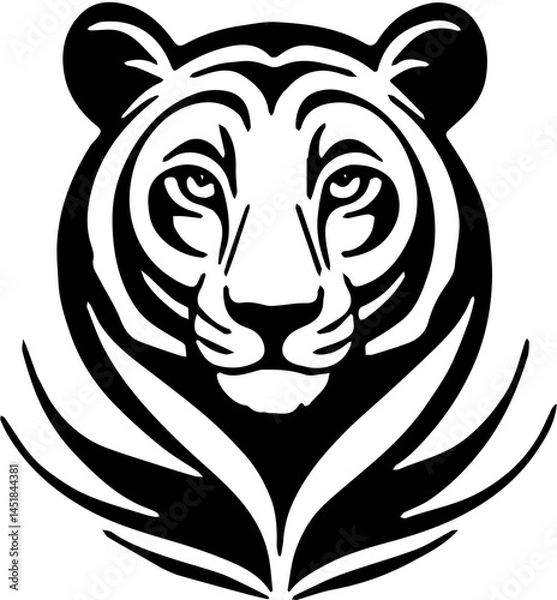 Obraz tiger head vector