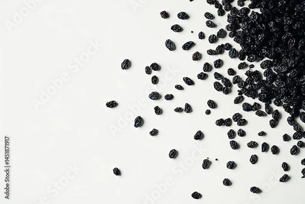 Obraz dry raisin isolated on white