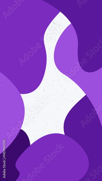 Obraz Dynamic liquid flat design background in purple color.  Vector illustration. Suitable for web design, posters, social media post and decoration.