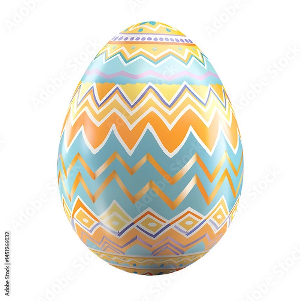 Obraz Decorated Easter Egg: Colorful Pattern Design