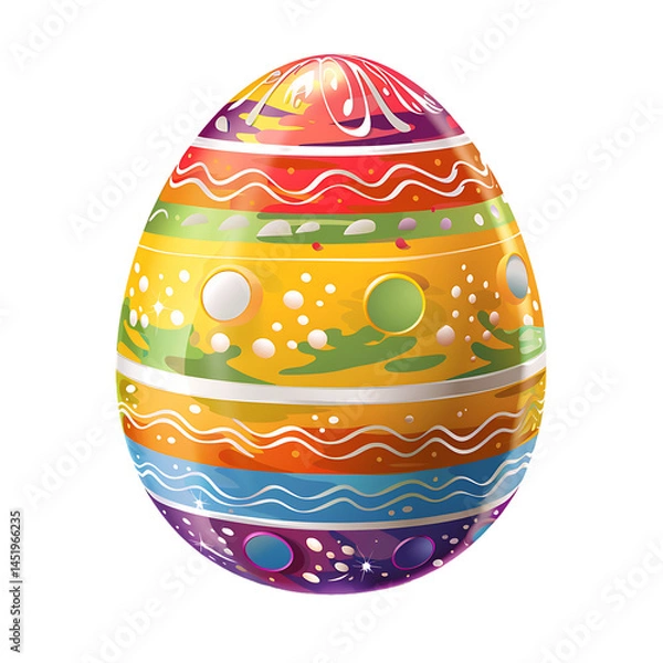 Obraz Colorful Easter Egg Design: Festive Holiday Decoration