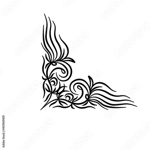 Obraz Hand Drawn Blackboard Frame Corners