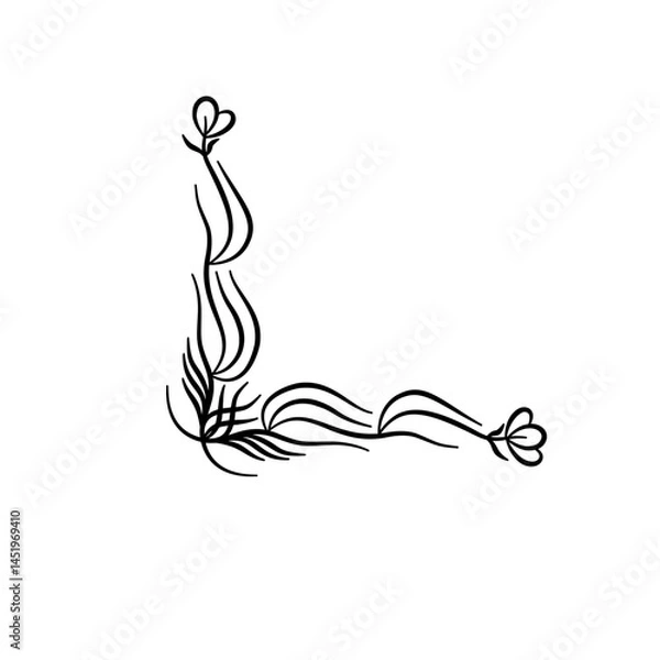 Obraz Hand Drawn Blackboard Frame Corners