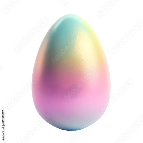 Obraz Stunning Pastel Rainbow Easter Egg: Perfect for Spring Decor