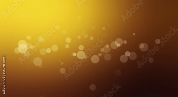 Fototapeta Abstract Bokeh Light Effect with Golden Amber Gradient
