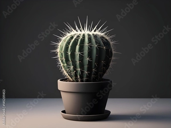 Obraz cactus in pot