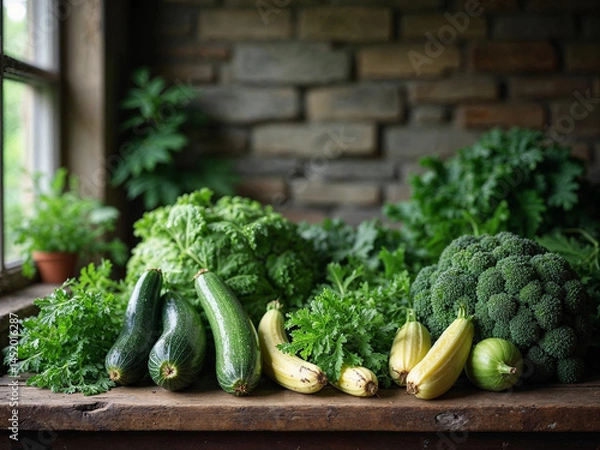 Obraz Grünes Gemüse ist sehr gesund