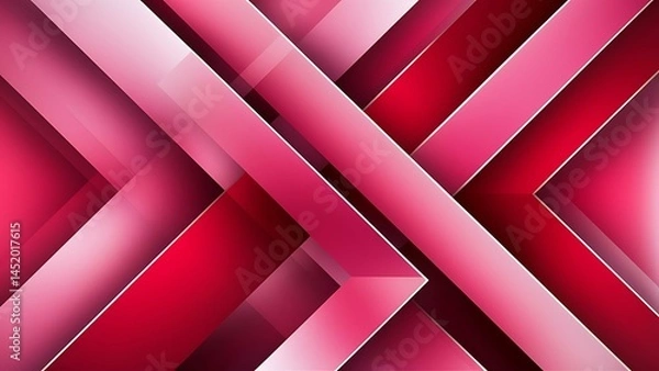 Fototapeta Dynamic triangle design with fluid gradient colors abstract background